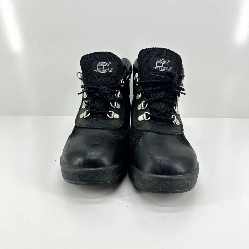 Timberland Boots Field Boot Black‎ Leather Mesh Mid Top Hiking 13061